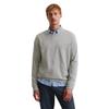 Sweatshirt MARC O'POLO "aus reiner Bio-Baumwolle", Herren, Gr. XXL, grau (grau melange), Obermaterial: 100% Baumwolle, unifarben, sportlich, regular fit, Rundhals, Langarm, Sweatshirts