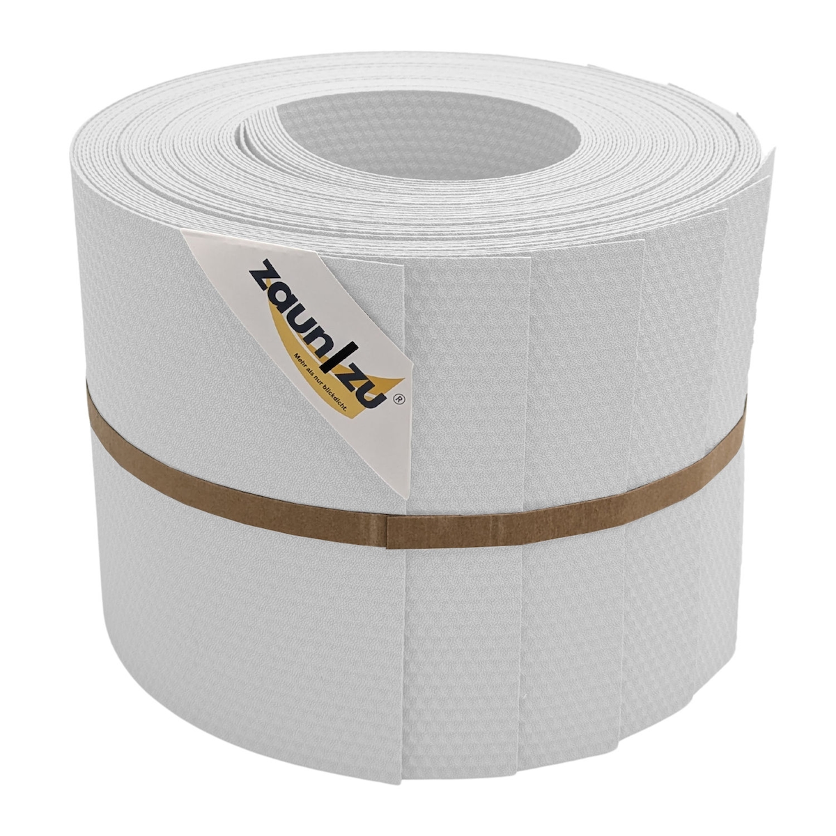 zaun|zu® Sichtschutz Delux-P Einzelstreifen Wabenstruktur Weiß 10x 2,55m Image