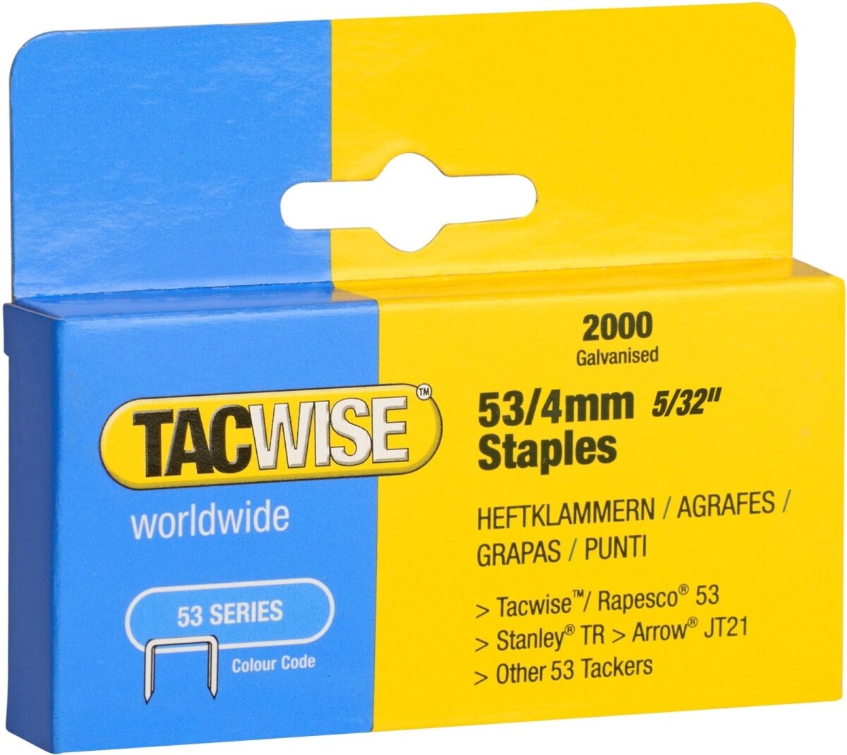 TACWISE Heftklammern 53/4mm verzinkt VE=2000 Stück Image