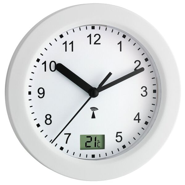 TFA Funkuhr 60.3501 silber 170 mm silber, 17 cm Image