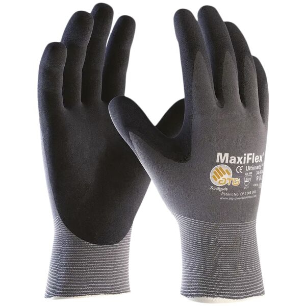 ATG Montagehandschuhe »MaxiFlex ULTIMATE« Größe M 1 Paar Handschuhe grau