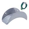 relaxdays Schlauchhalter 30 m Metall silber