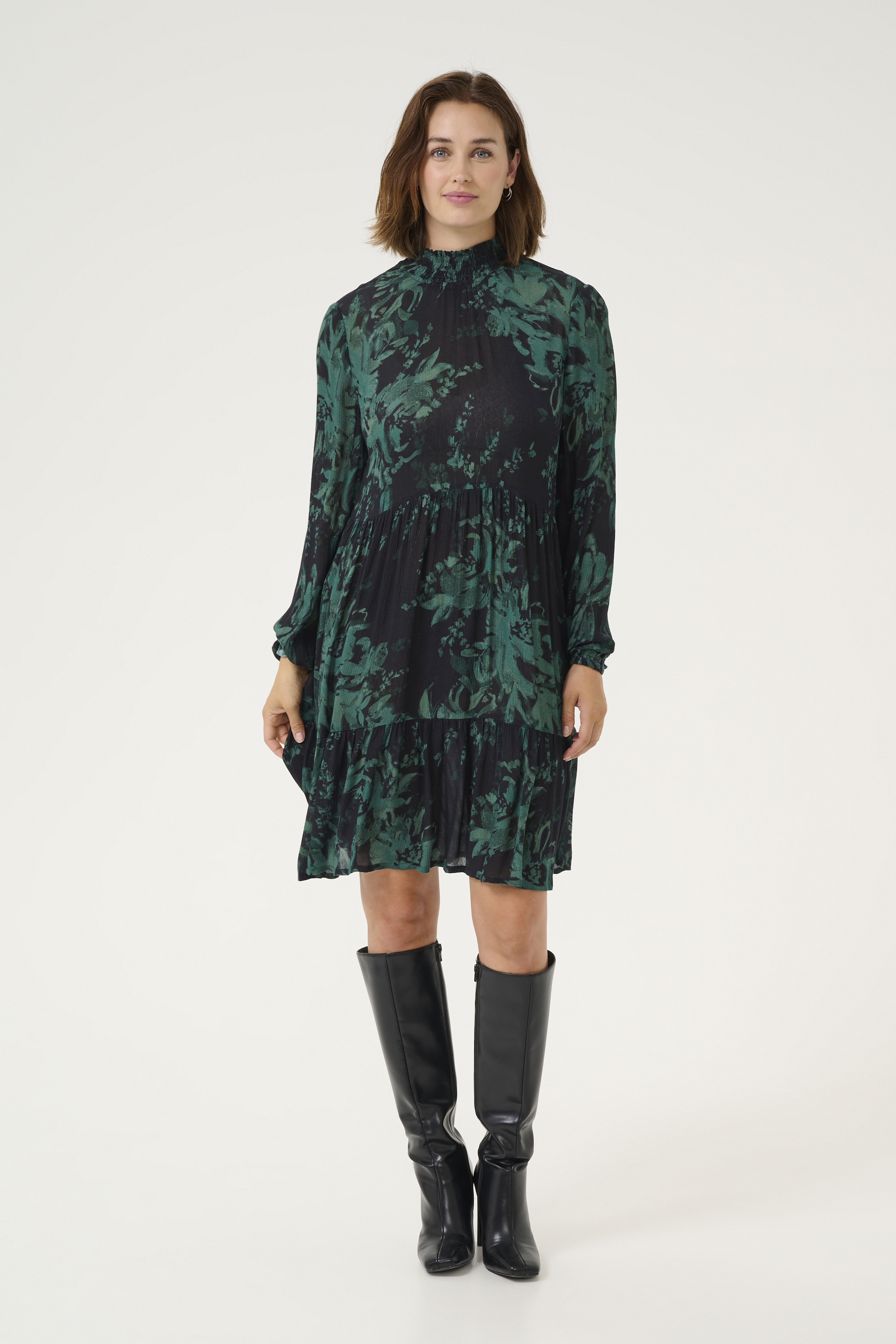 Kleid Loose fit black green Image