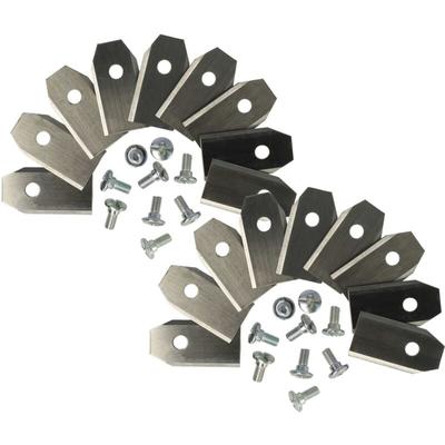 18x Ersatz-Messer Ersatz für Segway HA002E für Rasenmäher - Ersatzklinge Silber, Stahl - Vhbw Image