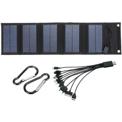 Ugreat - 70 w faltbares Solarpanel-Ladegerät mit 5 v DC-Ausgang (10 Anschlüsse) und USB-Anschluss, Image