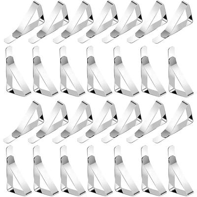 30 Stück Tischdeckenklammern aus Edelstahl, verstellbare Tischdeckenklammern für den Außenbereich, Image