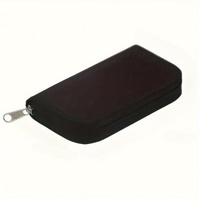 TEMU 22-slot Memory Card Organizer Wallet - Durable Polyester, Soft Shell Storage Pouch For Cf/sd///ms/ds Cards & Accessories Image