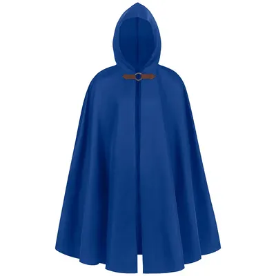 Renaissance-Umhang mit Kapuze – Hobbit-Umhang, mittelalterlicher Ranger-Umhang, Wikinger, Pirat, Vampir, Cosplay-Kostüm für Damen und Herren Image