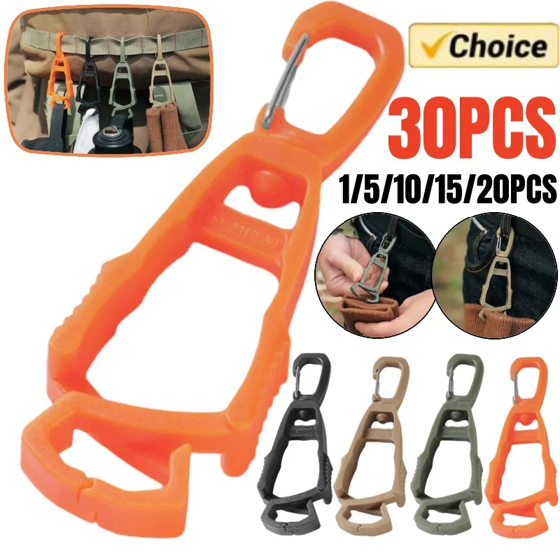 20PCS Outdoor Schutz Handschuhe Clip Aufhänger Multi-zweck Sicherheit Arbeit Handschuhe Halter Anti-drop Handschuh Gürtel Clamp schutz Zubehör Image