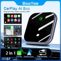 Adattatore Carplay wireless 2in1 Android Auto USB Plug and Play Carplay per Apple Car Box AI portatile Carplay cablato/wireless