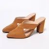 Wildleder Damen High Heels Schuhe Spitzschuh Slingback Schuhe mit hohen Absätzen Frau 2025, modische, elegante Sommerpumps, Größe 35–42