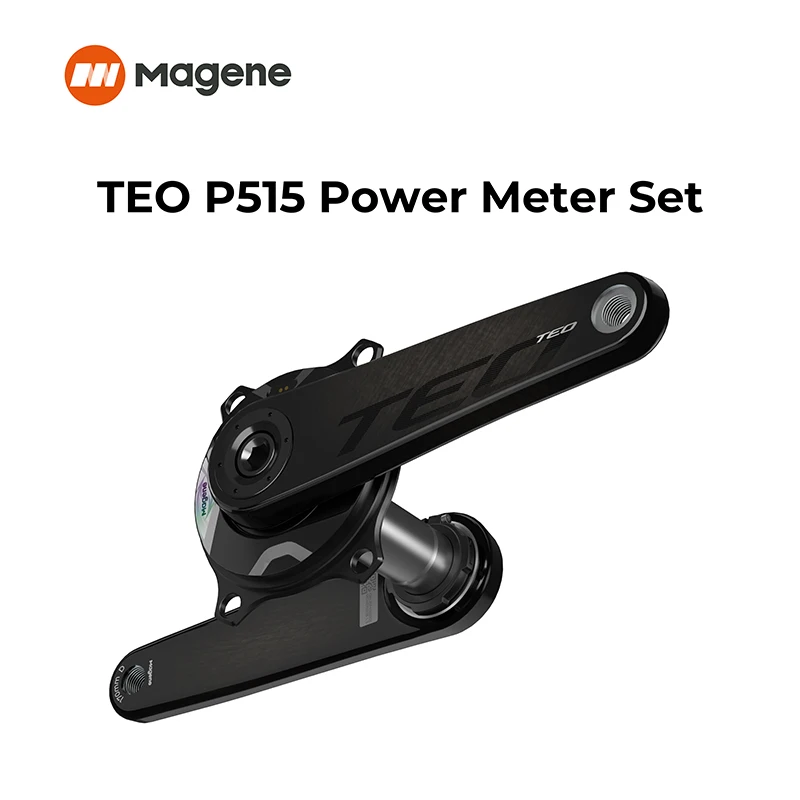 Magene TEO Kurbel P515 Leistungsmesser 4 Bolzen 110BCD 29 mm Spindel ANT Bluetooth Trittpedal Balance Carbon Kurbelgarnitur Image