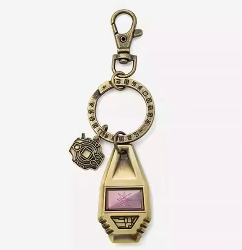 Digimon Adventure Dragon Machine Emblem Metall-Schlüsselanhänger, Anhänger, hochwertiges Design, Anime-Themen-Geschenkartikel, Weihnachtsgeschenk Image