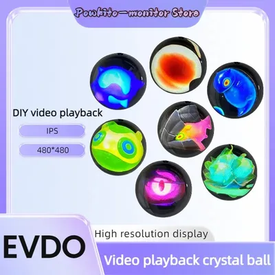 3D crystal ballvideo player displaying fetal ultrasound customizable electronic screen gift,perfect for couples，petsand memories