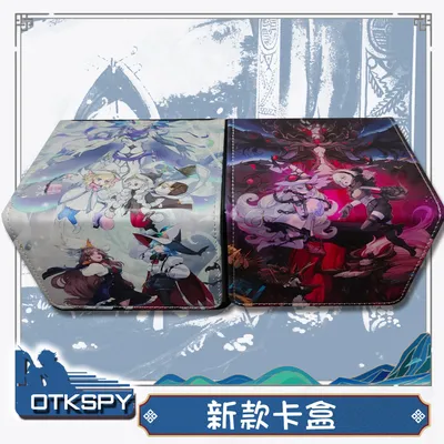 Yugioh Elzette, Azamina der Weißen Walddeckbox Yu-Gi-Oh! TCG OCG TCG Sammelkarten Pu-Leder Aufbewahrungsbox 100+ Image