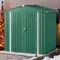 8x6 FT Outdoor Metal Storage Shed with Double Lockable Doors, Waterproof Galvanized Steel Tool Shed for Garden, Lawn Equipment