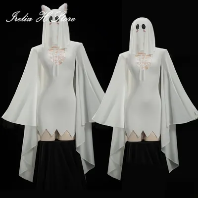 Irelia H Store Anime Cat Ear Ghost Slim-Fit-Kleid Sexy Dessous Privates Fotoshooting weiblich Image