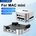Acasis Mac Mini M4/M4 Pro Docking station USB-C da 10 Gbps e slot SSD M.2 NVME a doppia baia Porta DP da 16 TB Scheda SD/TF per Mac Mini M4 Pro