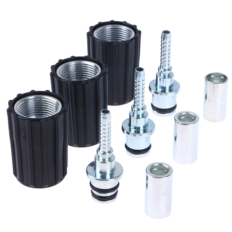1Pc Hochdruckreiniger Schlauch Einsatz Armaturen D14 D15mm Ring Mutter M22 Auto Waschmaschine Wasser Reinigung Schlauch Rohr fitting Twist Stecker