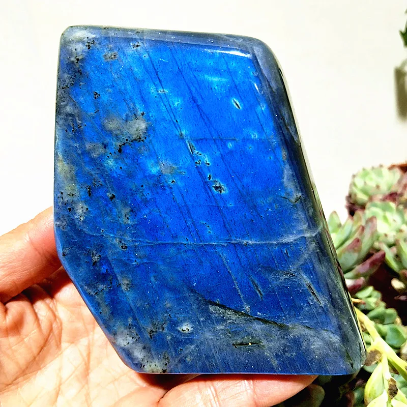 Naturstein Labradorit Kristall Freeform Magische Energie Spiritua Meditation Chakren Reiki Heilung Home Room Decor Image