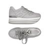 Hogan Damen Sneakers, Gr. 35, grau, kein Etikett