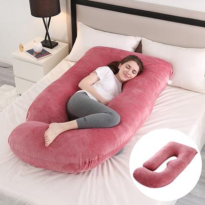 U-shaped Full-body Pregnant Pillow Ergonomically Designed to Enhance Sleep and Comfort Removable and Washable Velvet Cover for Halloween and Christmas Gifts