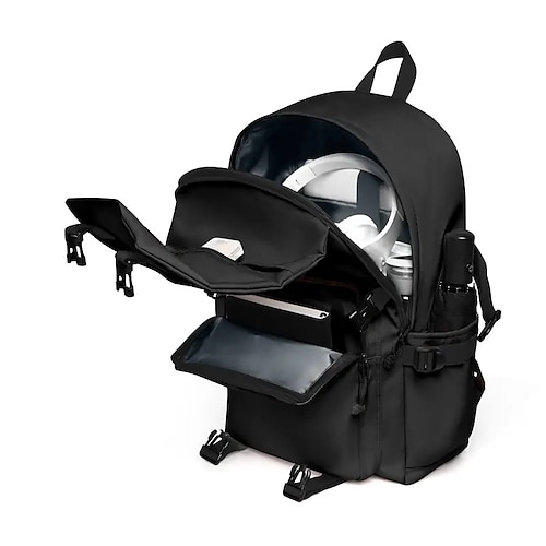 Per uomo Per donna zaino Zaino per la scuola Zaino funzionale zaino Scuola Esterno Tinta unica Nylon Regolabile Massima capacità Impermeabile Cerniera Nero Bianco Rosa