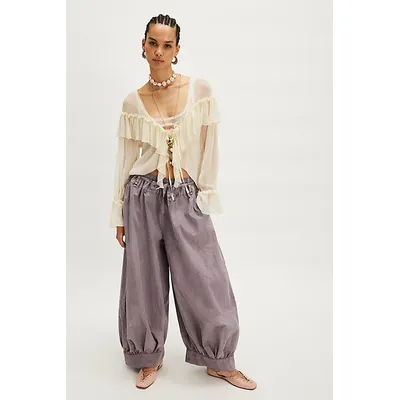 The Rundown Balloon Pants at Free People in Quail, Size: Large