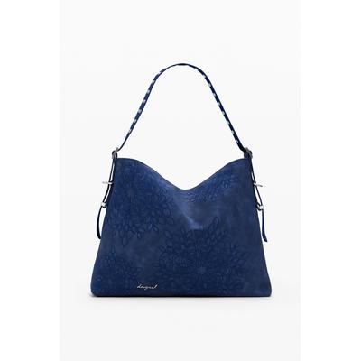 Medium mandala embossed shoulder bag