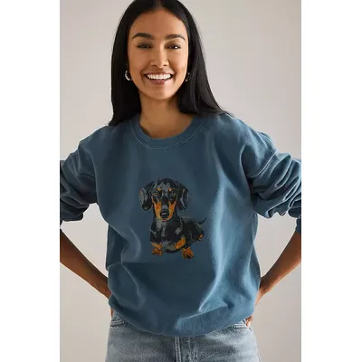 By Anthropologie Dachshund Graphic Sweatshirt