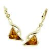 Paar Ohrhänger OSTSEE-SCHMUCK "Ostsee-Schmuck Ohrhänger Aria Ohrhänger Aria", gelb, Ohrringe, Damen, 45 x 12mm, Gelbgold 333