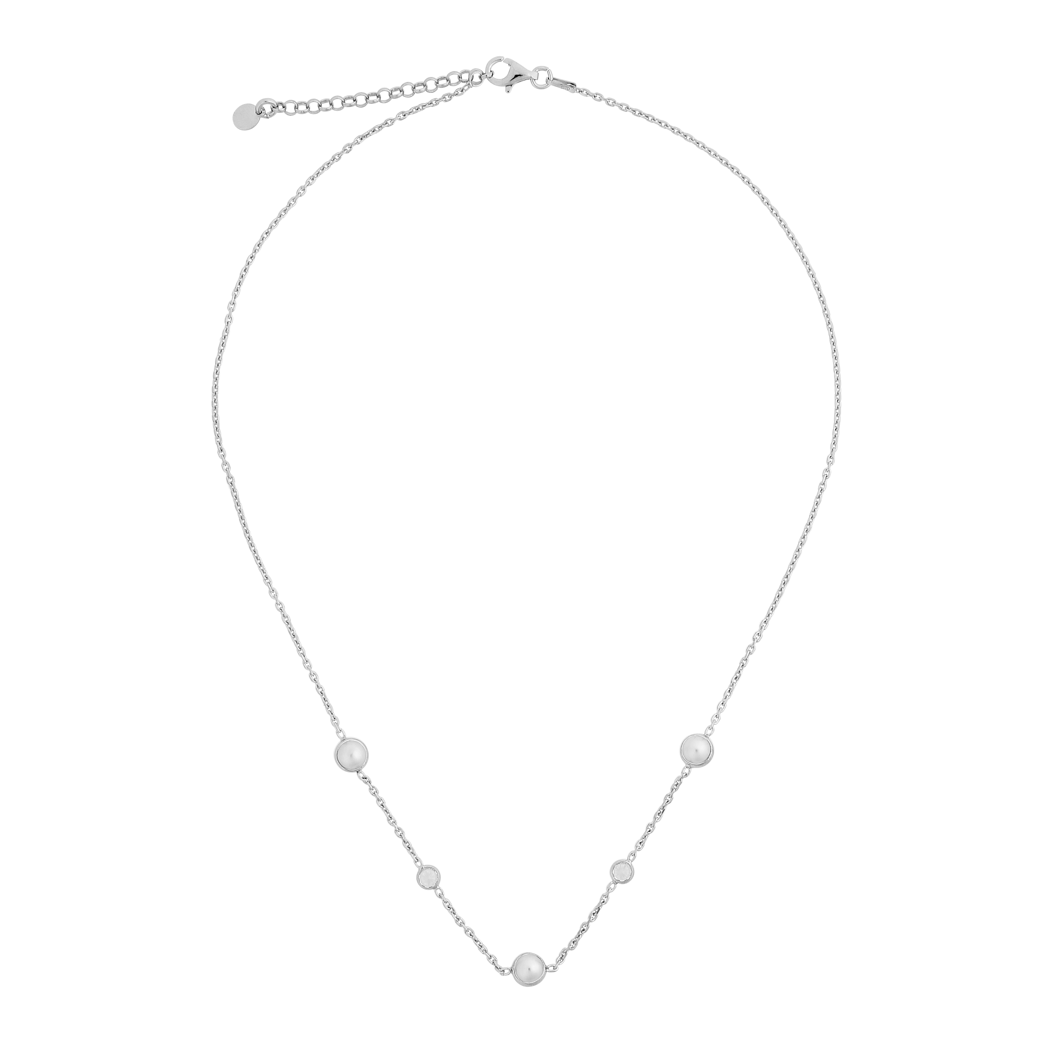 Orphelia 'Emilia' Damen 925 Sterling Silber Halskette - Silber ZK-7380 Image