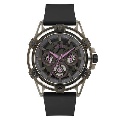 Guess Sportliche Pink Limited Edition Herren Uhr Schwarz GW0032G2 Image
