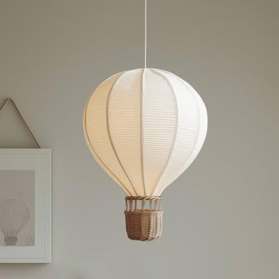 Lindby Hängeleuchte Balloon, Ø 30 cm, Rattan, E27 Image