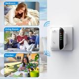 WiFi Extender Signal Booster Up to 2640sq Wireless Internet Repeater Long Range Amplifier with Ethernet Port Access Point Suitable for Home Office Garden