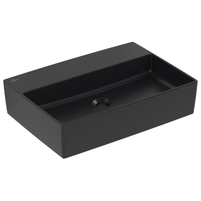 Villeroy & Boch Aufsatzwaschbecken Memento 2.0 600x 420mm, ohne Überlauf Pure Black cplus 4A0763R7 Image
