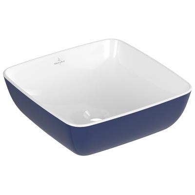 Villeroy & Boch Aufsatzwaschbecken Artis 410x410mm Quadrat ohne Überlauf Deep Ocean 417841BCS4 Image