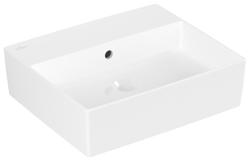 Villeroy & Boch Aufsatzwaschbecken Memento 2.0 498x 420mm Rechteck mit Überlauf Weiss Alpin 4A075201 Image