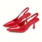 2025 Spring and Summer New Sexy Pointy Women's Stiletto Heels Banquet Fashion Elegant and Comfortable Women's Daily Sandals