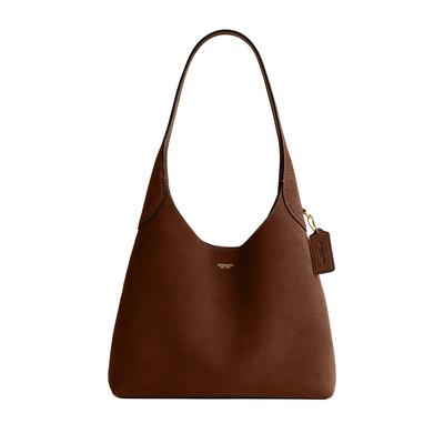 Coach Brooklyn 28 Suede Shoulder Bag - Warm Brown Suede