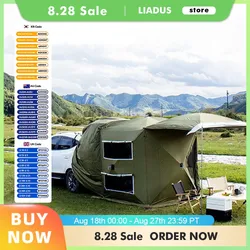 Tente d'extension arrière de voiture Pop-Up automatique en plein air pour 3 à 4 personnes, abri de Camping, auvent SUV, exposition, Pergola de soulagement d'année