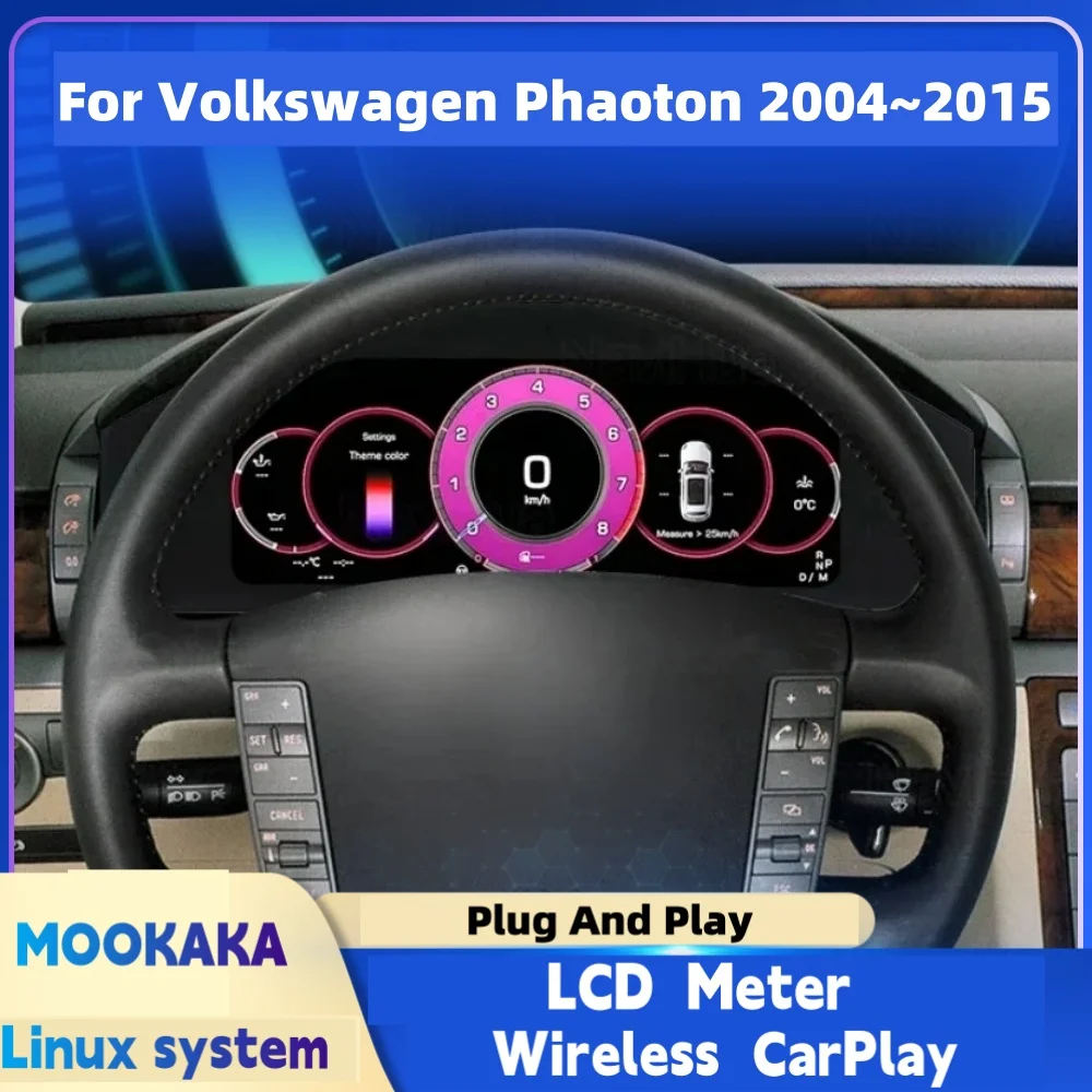 Digitale Dashboard Für Volkswagen Phaeton 2004 ~ 2015 Upgrade Auto Cluster LCD Virtuelle Cockpit Digitale Instrument Panel Kopf Einheit Image