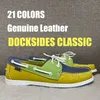 SEBAGO Herren Damen Homme Authentic Docksides Schuhe – Premium-Moc-Toe-Schnür-Bootsschuhe aus echtem Leder BF111