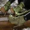 Sexy Armee Grün Peep Toe Zurück Zipper Bootie Peep Toe Schnalle Dünnen Absätzen Gladiator Sandalen Boot Schuhe Frauen Sexy Ankle Boot