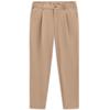 Bundfaltenhose BUGATTI "Tapered Fit", Herren, Gr. 38, Länge 30, 30, beige, 88% Polyamid, 12% Elasthan, unifarben, casual, gerade, unten schmal, Hosen, mit Flexcity Performance Stretch