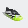 Fußballschuh ADIDAS PERFORMANCE "PREDATOR LEAGUE MIT UMSCHLAGBARER ZUNGE HART- UND ASCHENPLÄTZE KINDER", Gr. 38, bunt (cloud weiß, core schwarz, lucid lemon), Synthetik, sportlich, Schuhe, geeignet für Rasen- und Kunstrasenplätze