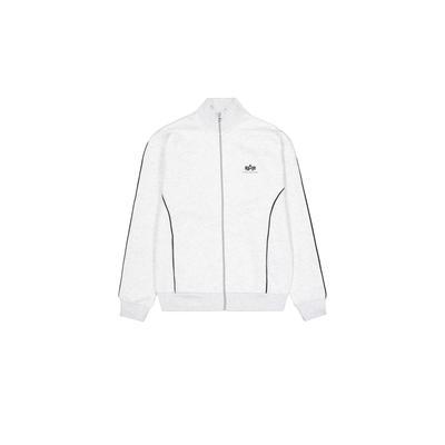 Umstandsjacke ALPHA INDUSTRIES "Alpha Industries Men - Sweatshirts Track Suit SL Jacket", Herren, Gr. 2XL, pastel grau melange, Obermaterial: 80% Baumwolle, 20% Polyester, Jacken Image
