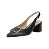 Pumps HÖGL "Högl Pumps Leder", Damen, Gr. 37,5, schwarz, Leder, elegant, Schuhe
