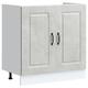 vidaXL Spülenunterschrank Kalmar Betongrau 80x46x81,5 cm Holzwerkstoff