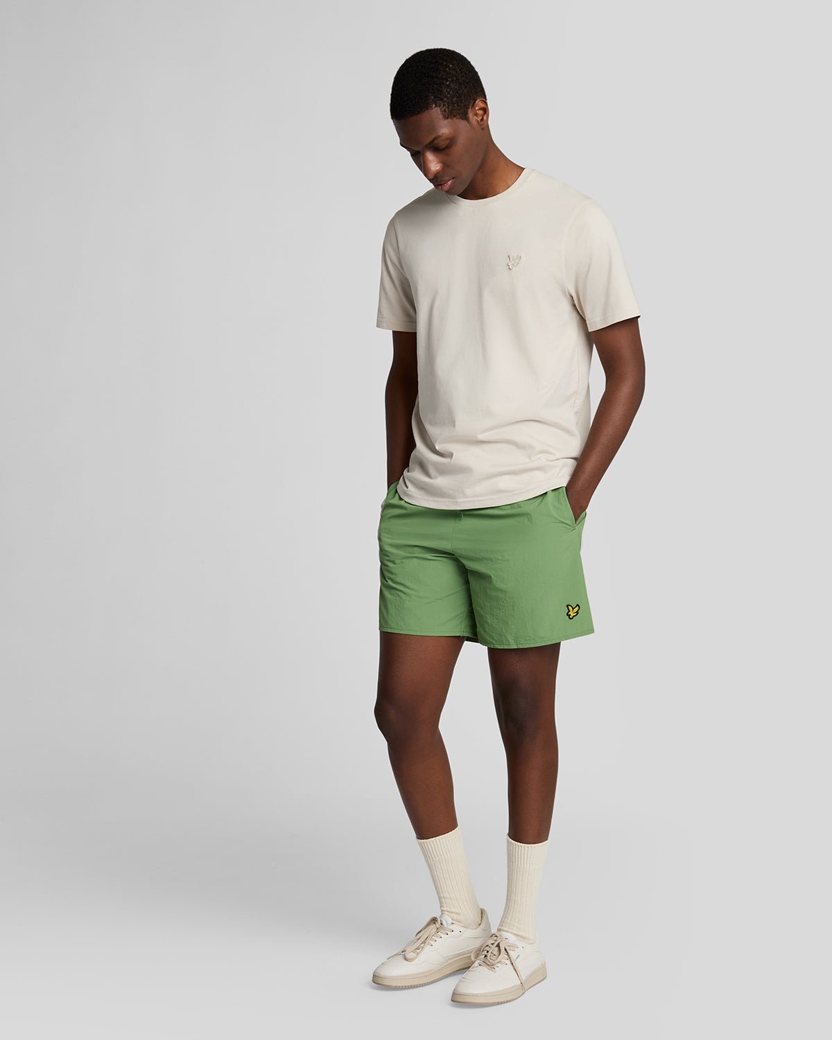 Lyle & Scott Einfache Badehose - Grün Image